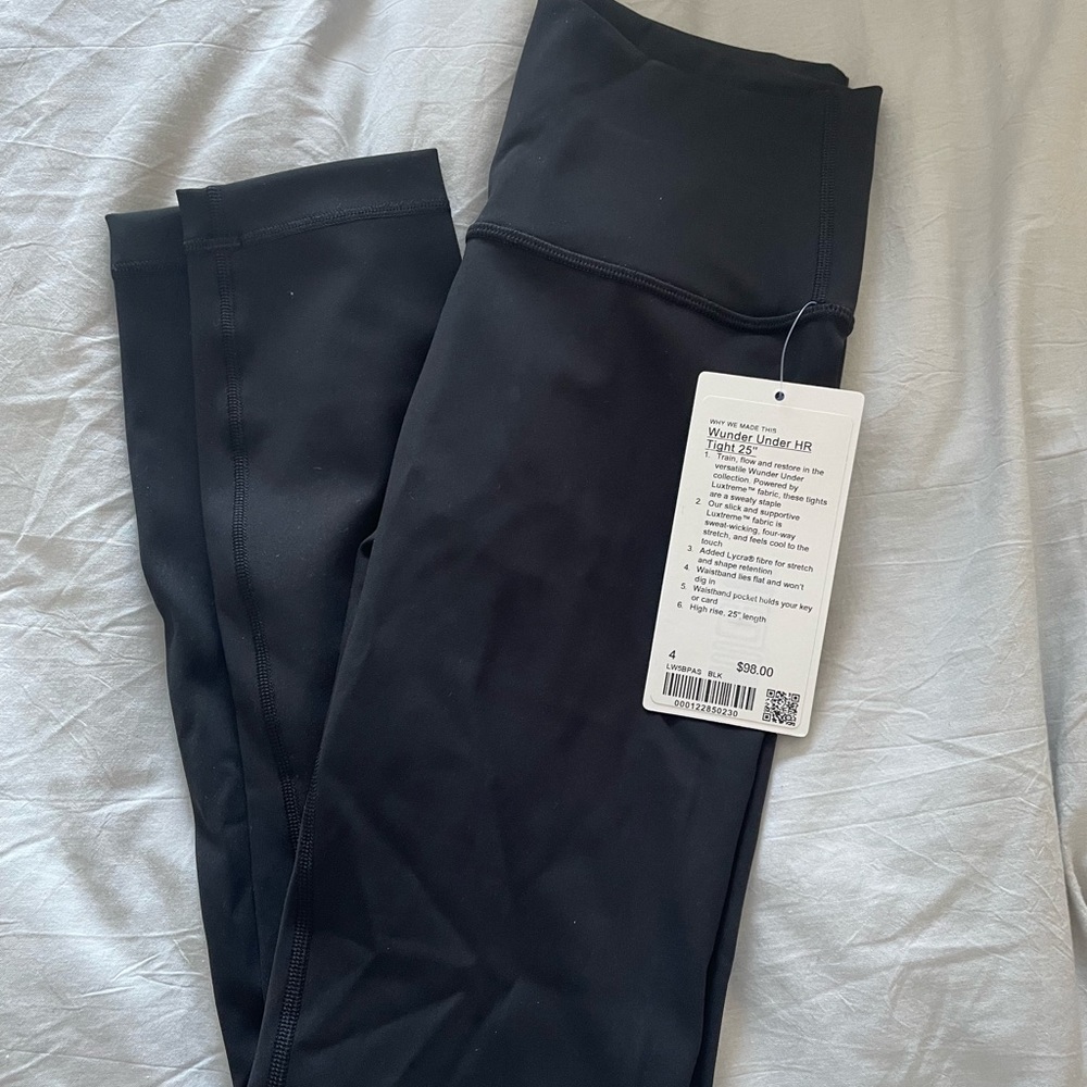 BRAND NEW WITH TAGS - Lululemon wunder under HR tight 25” leggings